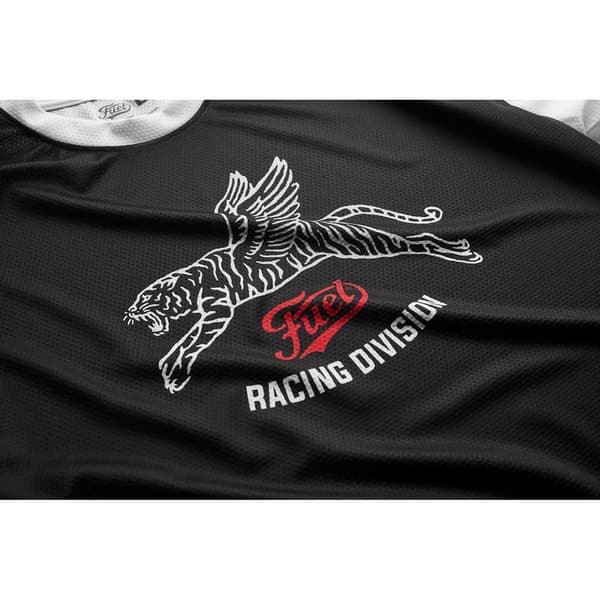 Fuel Motorcycles Langærmet Trøje Racing Division Sort 2XL Mand