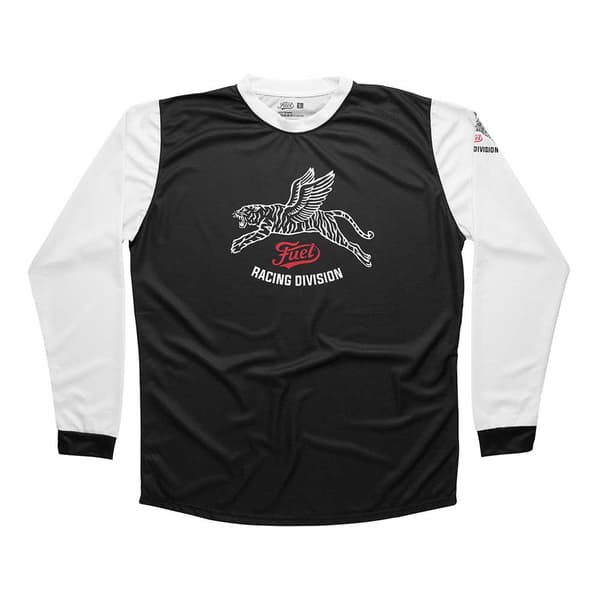 Fuel Motorcycles Langærmet Trøje Racing Division Sort 2XL Mand