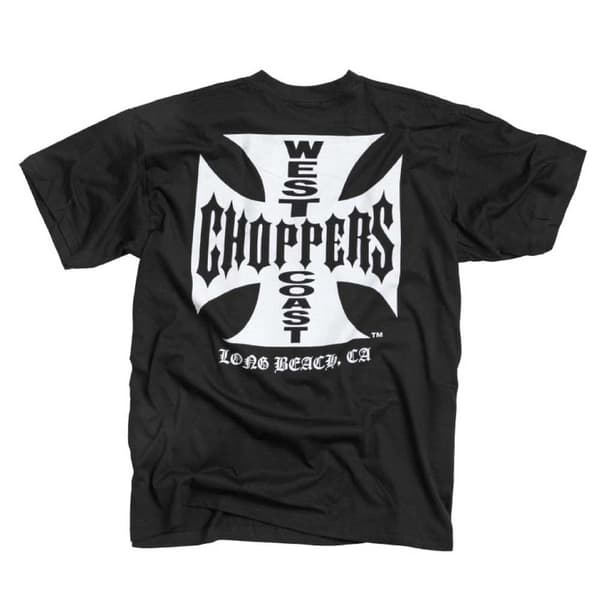 West Coast Choppers Kortærmet T-shirt Og Cross Hvid M Mand