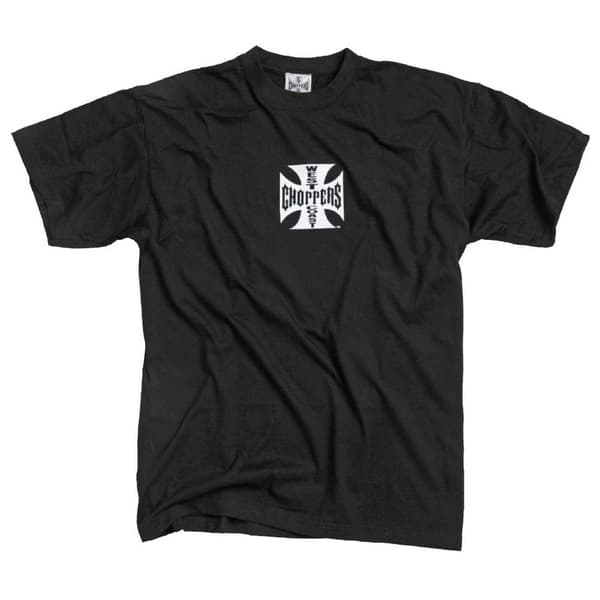 West Coast Choppers Kortærmet T-shirt Og Cross Hvid S Mand