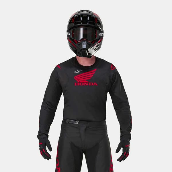 Alpinestars Langærmet T-shirt Honda Racer Iconic Sort L Mand