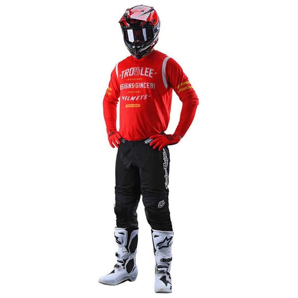 Troy Lee Designs Langærmet T-shirt Gp Air Roll Out Rød M Mand