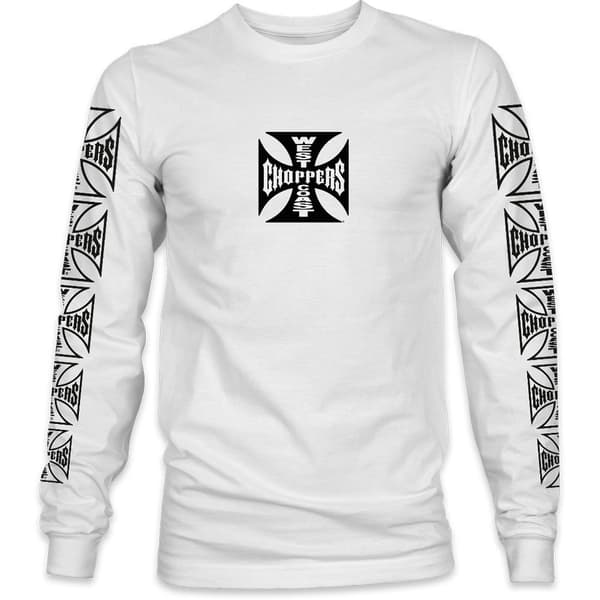 West Coast Choppers Pitkähihainen T-paita Og Lbc Valkoinen S Mies