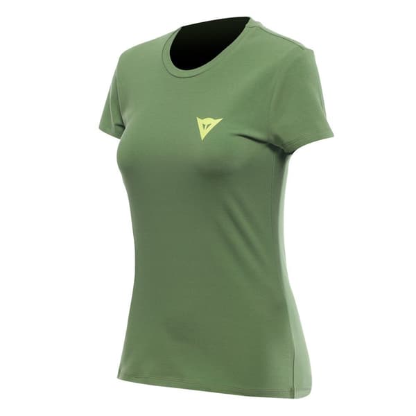 Dainese Kortærmet T-shirt Racing Service Grøn XS Kvinde