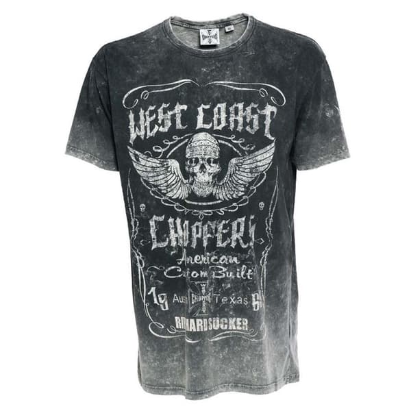 West Coast Choppers Kortärmad T-shirt Ride Hard Sucker Vintage Svart M Man
