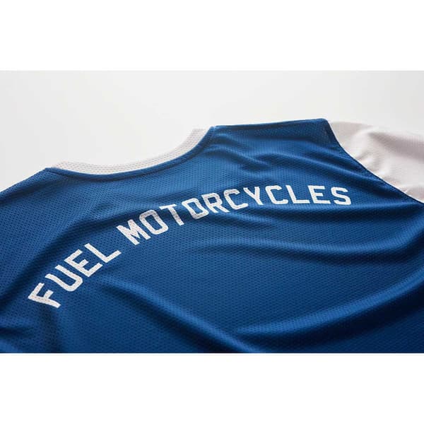 Fuel Motorcycles Langærmet Trøje Two Stroke Blå XL Mand