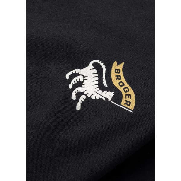 Broger Kortærmet T-shirt Tiger Sort M Mand