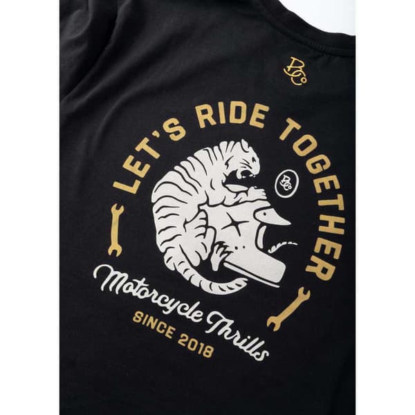 Broger Kortærmet T-shirt Tiger Sort M Mand