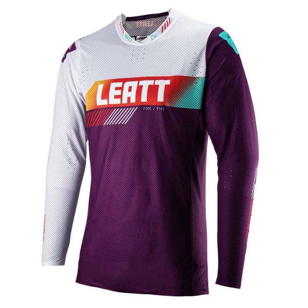 Leatt 5.5 Ultraweld T-shirt Med Lange ærmer Hvid,Lilla M Mand