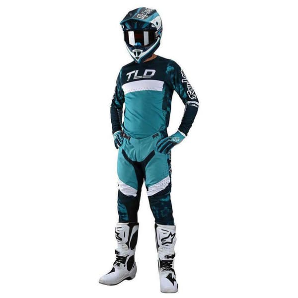 Troy Lee Designs Se Pro Dyeno T-shirt Med Lange ærmer Blå M Mand