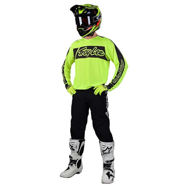 Troy Lee Designs Se Pro Air Vox Pitkähihainen T-paita Keltainen M Mies