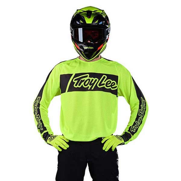 Troy Lee Designs Se Pro Air Vox Pitkähihainen T-paita Keltainen M Mies
