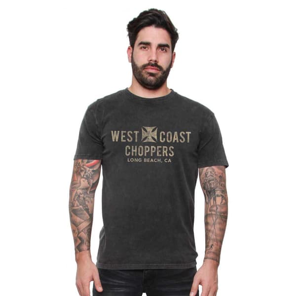 West Coast Choppers Eagle Vintage Lyhythihainen T-paita Harmaa S Mies