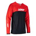 Miniatyrbild 3 av 6: Leatt Moto 4.5 Enduro T-shirt Med Lång ärm Röd,Svart L Man