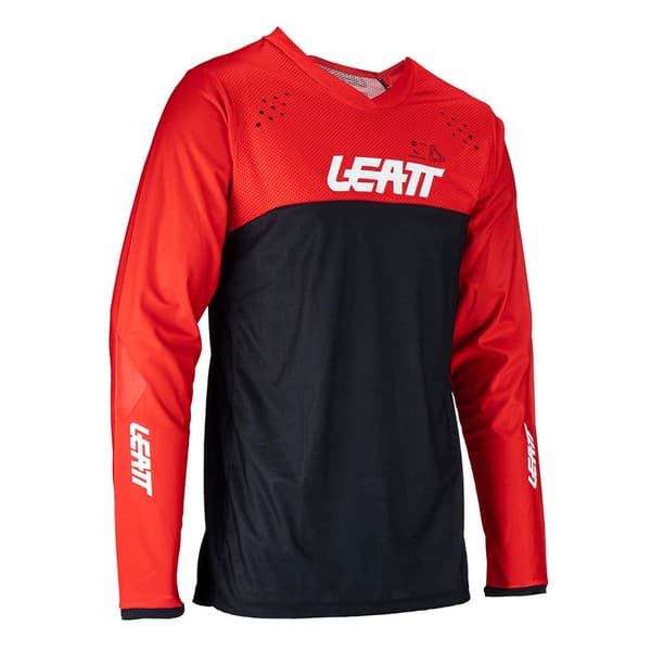 Leatt Moto 4.5 Enduro T-shirt Med Lång ärm Röd,Svart L Man