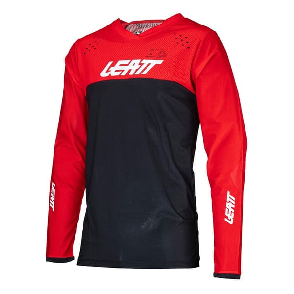 Leatt Moto 4.5 Enduro T-shirt Med Lång ärm Röd,Svart L Man