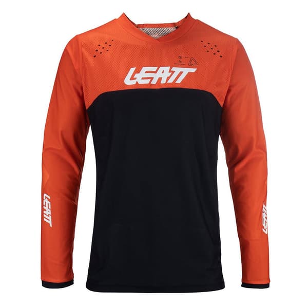 Leatt Moto 4.5 Enduro T-shirt Med Lange ærmer Orange,Sort M Mand