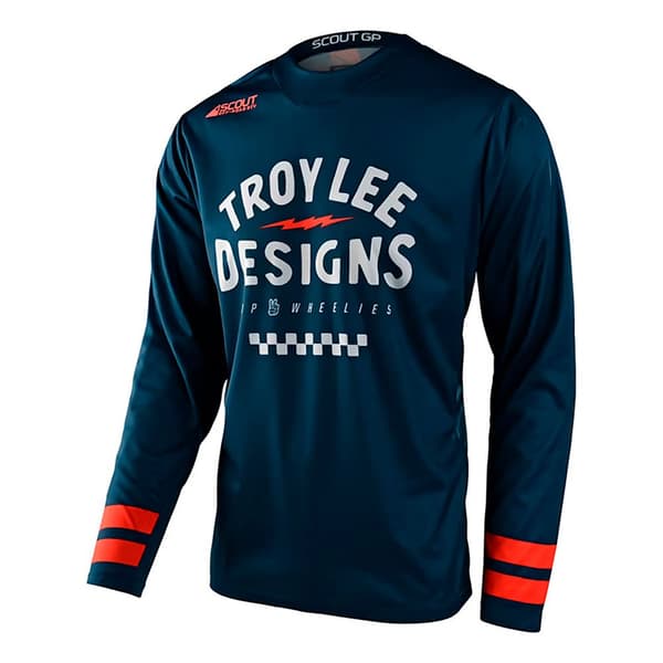 Troy Lee Designs Scout Gp Pitkähihainen T-paita Sininen 2XL Mies