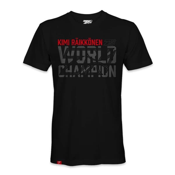 Kimi World Champion T-shirt Med Korta ärmar Svart XL Man