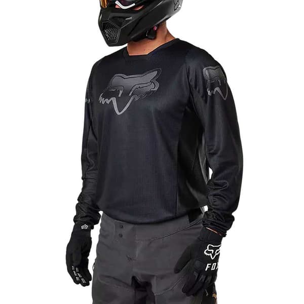 Fox Racing Mx 180 Blackout Pitkähihainen Trikoo Musta S Mies