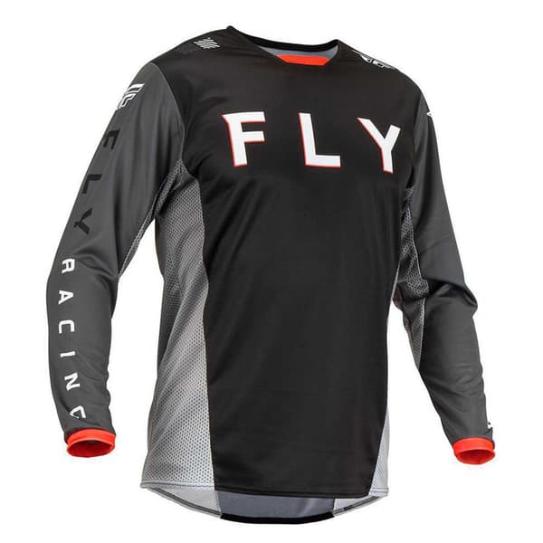 Fly Mx Kinetic Fuel T-shirt Med Lång ärm Svart L Man