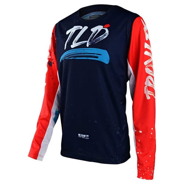 Troy Lee Designs Gp Pro Partical T-shirt Med Lange ærmer Rød,Blå 14 Years Dreng
