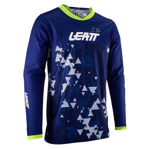 Leatt 4.5 Enduro T-shirt Med Lange ærmer Blå S Mand