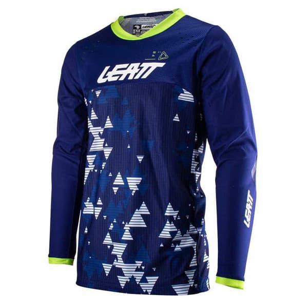 Leatt 4.5 Enduro T-shirt Med Lange ærmer Blå S Mand