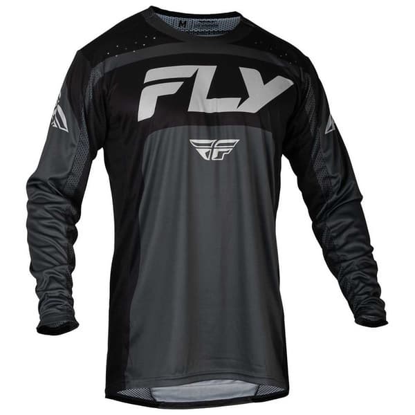 Fly Racing Lite Pitkähihainen T-paita Musta,Harmaa XL Mies
