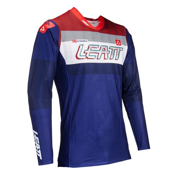 Leatt Moto 5.5 Ultraweld T-shirt Med Lange ærmer Blå XL Mand