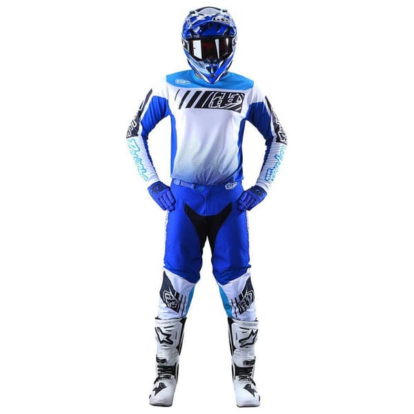 Troy Lee Designs Gp Icon T-shirt Med Lång ärm Blå M Man