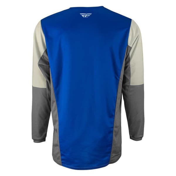 Fly Mx Kinetic Fuel T-shirt Med Lange ærmer Blå,Grå XL Mand