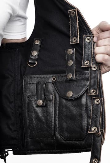 MC VEST TONY SVART SKINNVEST MCV