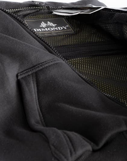 KEVLAR HÆTTETRØJE CE AA 17092:2020 SORT MOTORCYKEL HÆTTETRØJE - MCV DS5