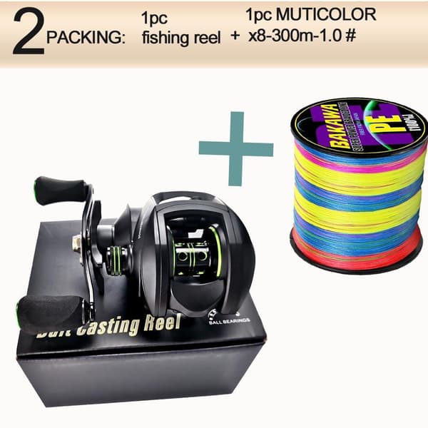Nyt Baitcasting Reel High Speed 8:1:1 Gearforhold 17+1BB Fresh Saltwater Magnetic Brake System Ultralight Fishing ReeL 2000 Seri