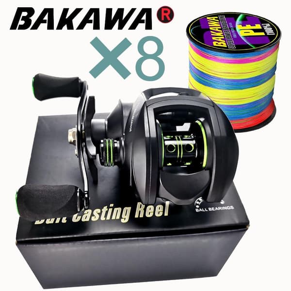 Nyt Baitcasting Reel High Speed 8:1:1 Gearforhold 17+1BB Fresh Saltwater Magnetic Brake System Ultralight Fishing ReeL 2000 Seri