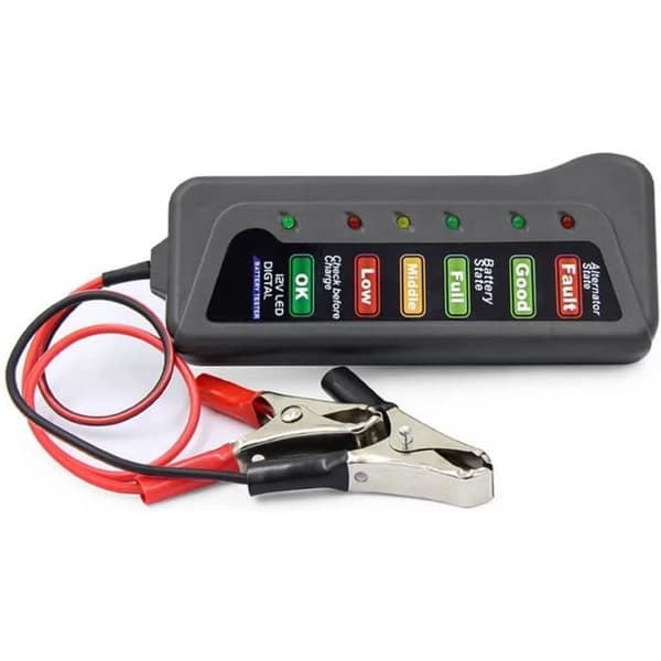 12V Universal Bil Motorcykel Tester Detektor Batteri Tester Digital Generator Tester Bil Diagn Verktyg [649]