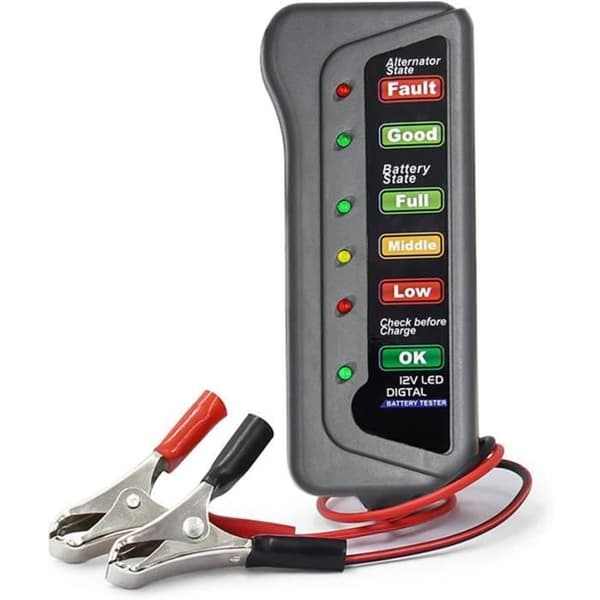 12V Universal Bil Motorcykel Tester Detektor Batteri Tester Digital Generator Tester Bil Diagn Verktyg [649]