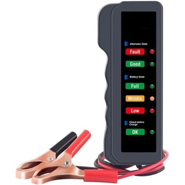12V Universal Bil Motorcykel Tester Detektor Batteri Tester Digital Generator Tester Bil Diagn Verktyg [507]