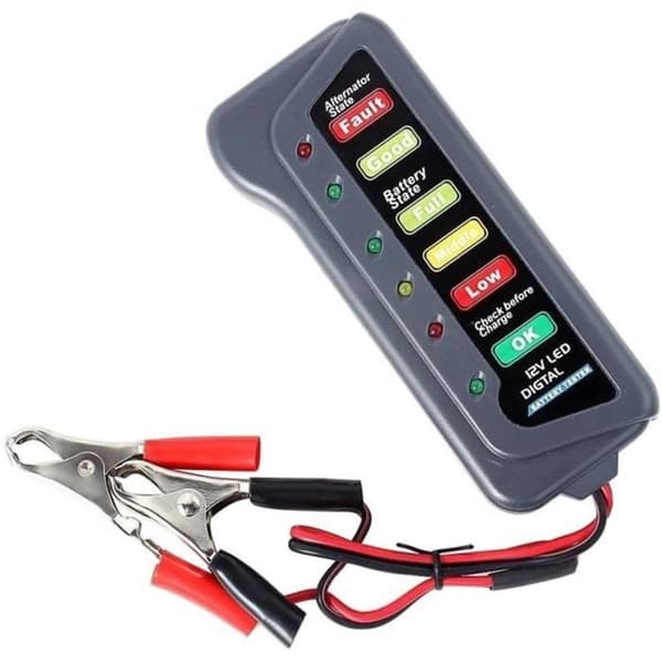 12V Universal Bil Motorcykel Tester Detektor Batteri Tester Digital Generator Tester Bil Diagn Verktyg [323]
