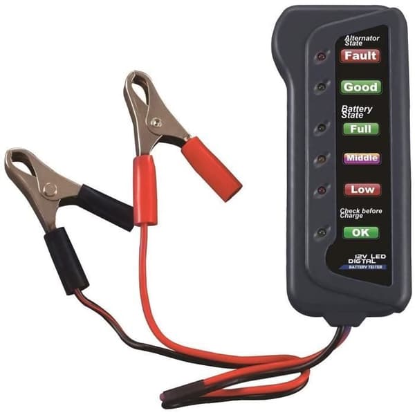 WINOMO 12V bilbatteri Alternator Tester Test - Bilbatteriets indikation för motorcykelladdning,575