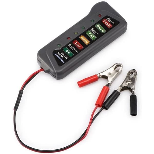 Winbang batterigeneratortestare, 12V bilmotorcykel Digital LED-batteritestare, 20