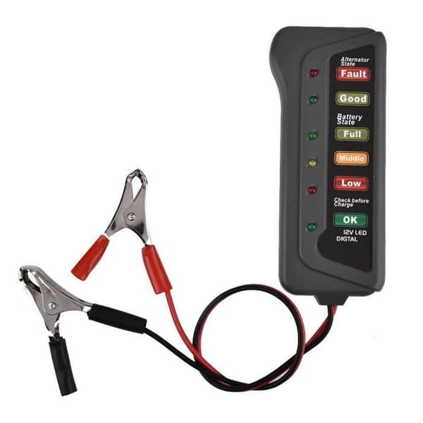 Duokon 12V LED bilbatteritestare Kontrollera Starta generatorbatteri och generatortestare analysator