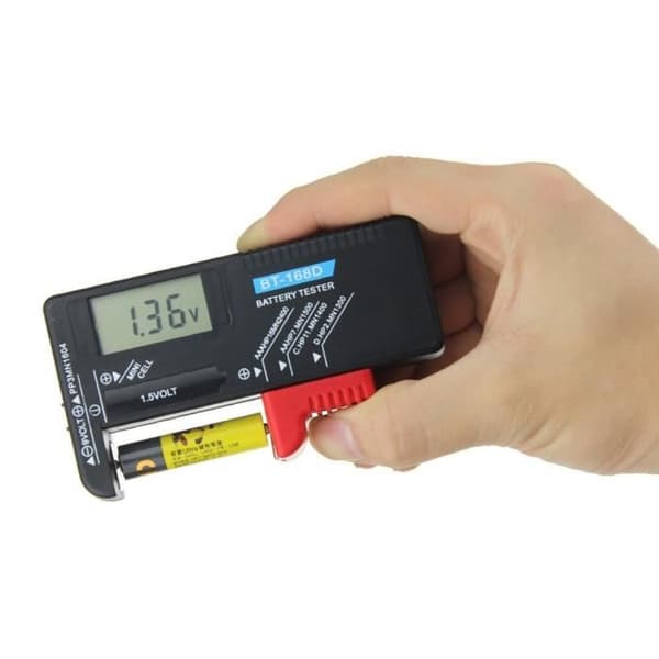 168D digital batteritestare Kapacitetsdetektor Diagnosverktyg Volt Checker för AAA AA CD 9V 1,5V batteri