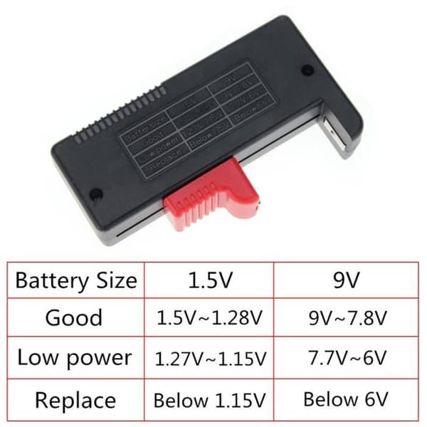 168D digital batteritestare Kapacitetsdetektor Diagnosverktyg Volt Checker för AAA AA CD 9V 1,5V batteri