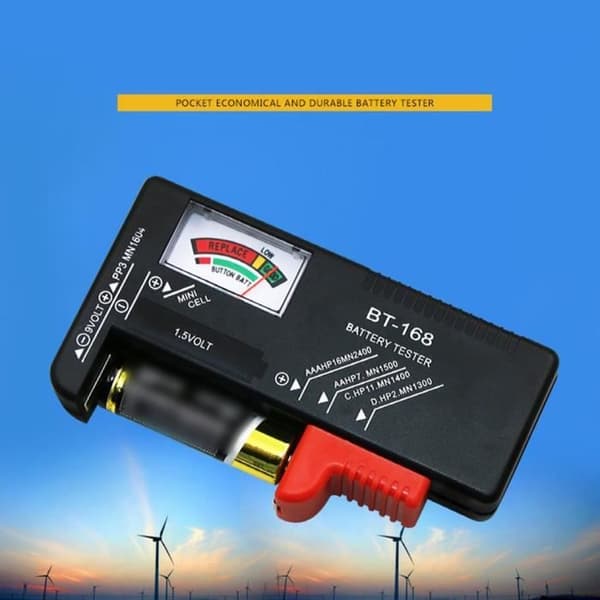 Digital Batteritestare Detektor Kapacitet Diagnostikverktyg Spänningskontroll BT-168D