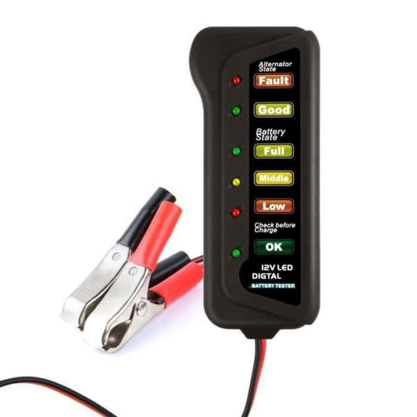 BATTERI TESTER 12V Bilbatteri- och generatortestare - Testa batteriets skick och laddningsgenerator med