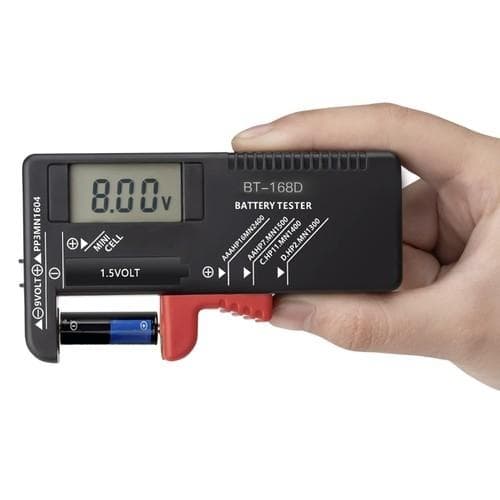 2 pakker Batteritester - Fra knappeceller til 9v batteri og alt i mellom
