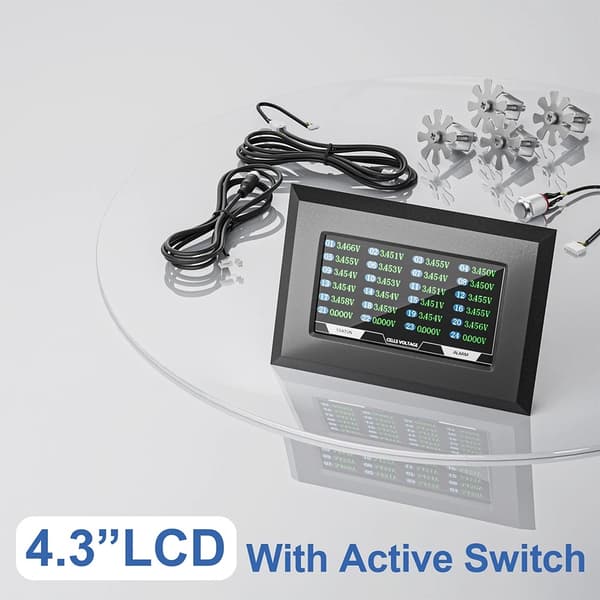 Batteristyringssystemtilbehør, 4,3 tommer LCD-skærm, CE- og FCC-certificeret,4,3 tommer LCD