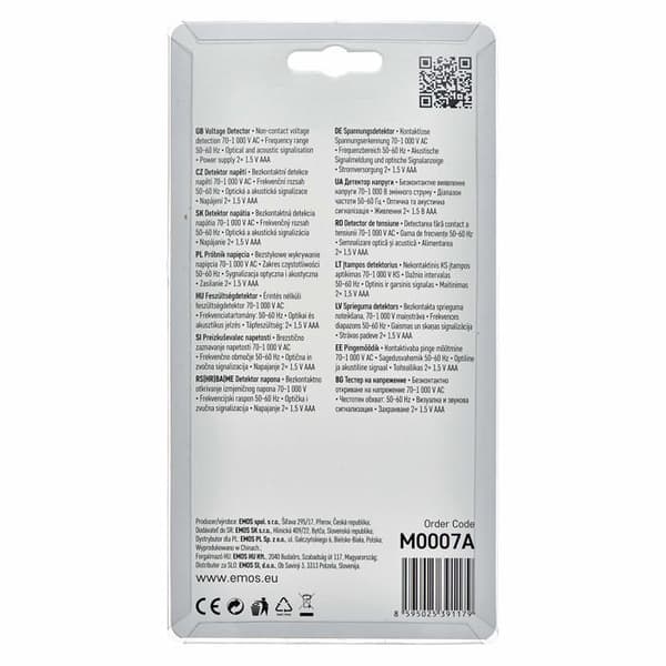 Batteritestare Emos - GK7 - Spänningsdetektor kraft: 2 x 1.5 v, AA, 7 g